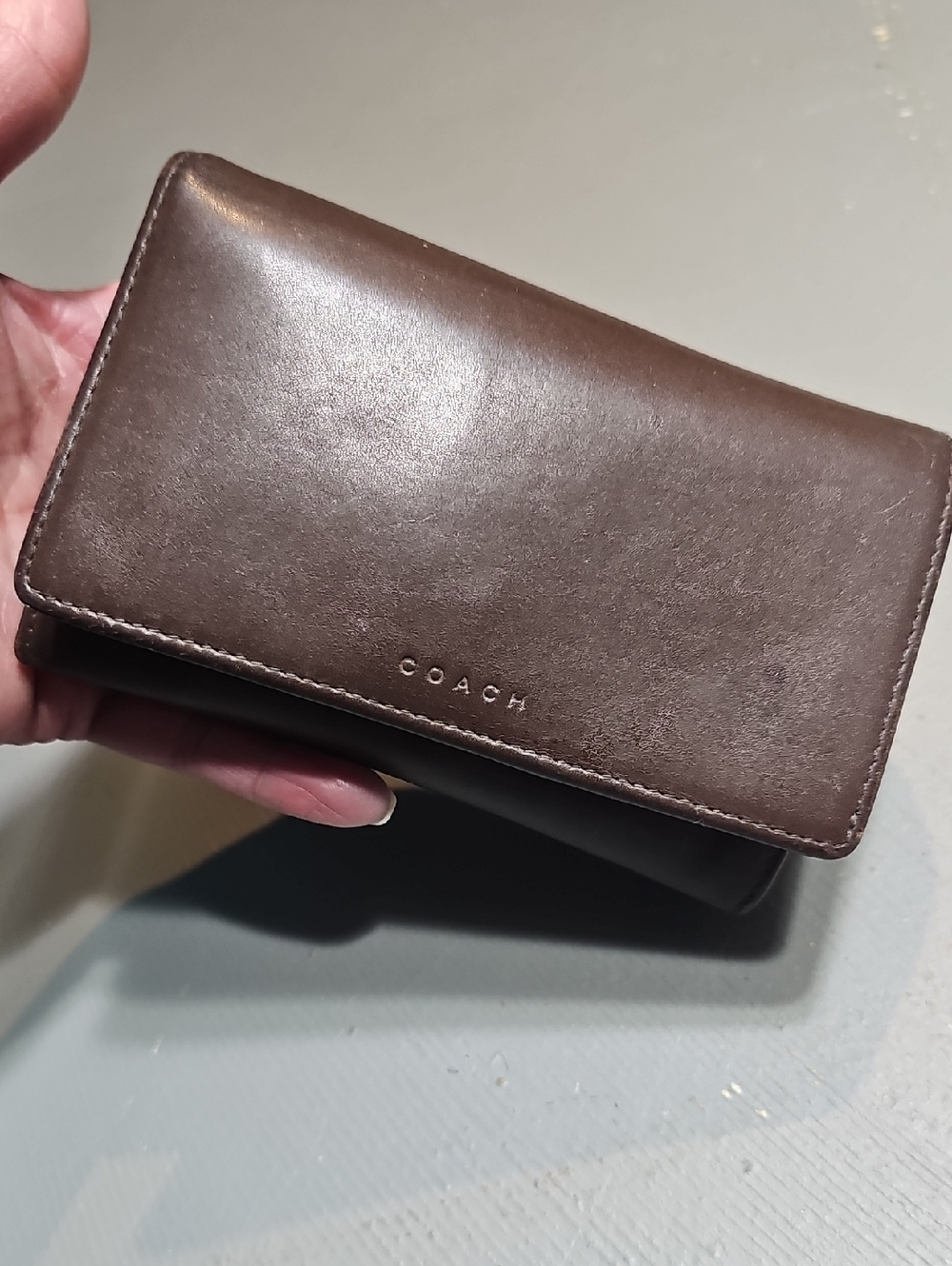 Coach Legacy Mahogany Leather Wallet Vintage Brown